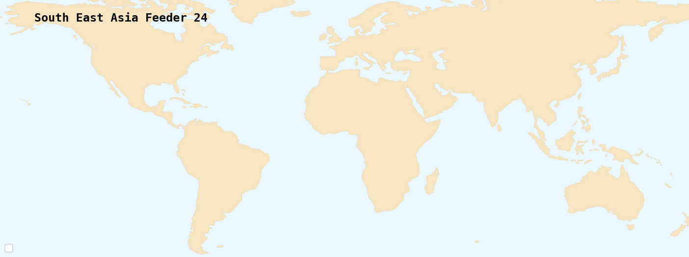 Shipping Container Port Map South East Asia Feeder 24 (SEASIA24) – Jakarta to Jakarta Container Service